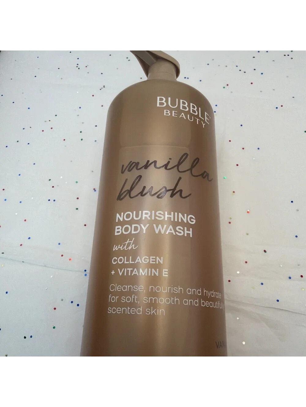 Bubble Beauty Vanilla Blush Body Wash With Collagen Vitamin E 32 fl oz New